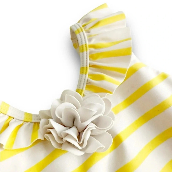 Janie & Jack | Ruffle Striped Swimsuit (3) 💛 - Picture 2 of 8
